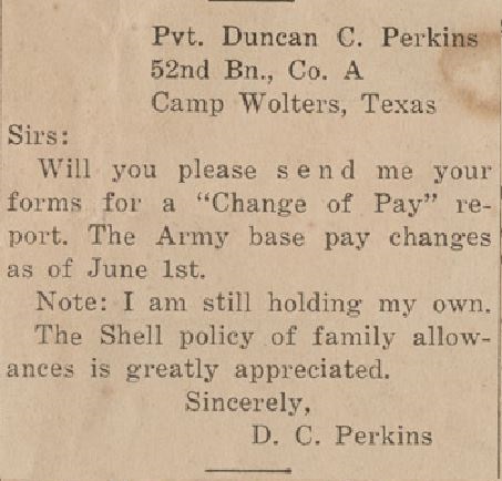 DC Perkins Letter